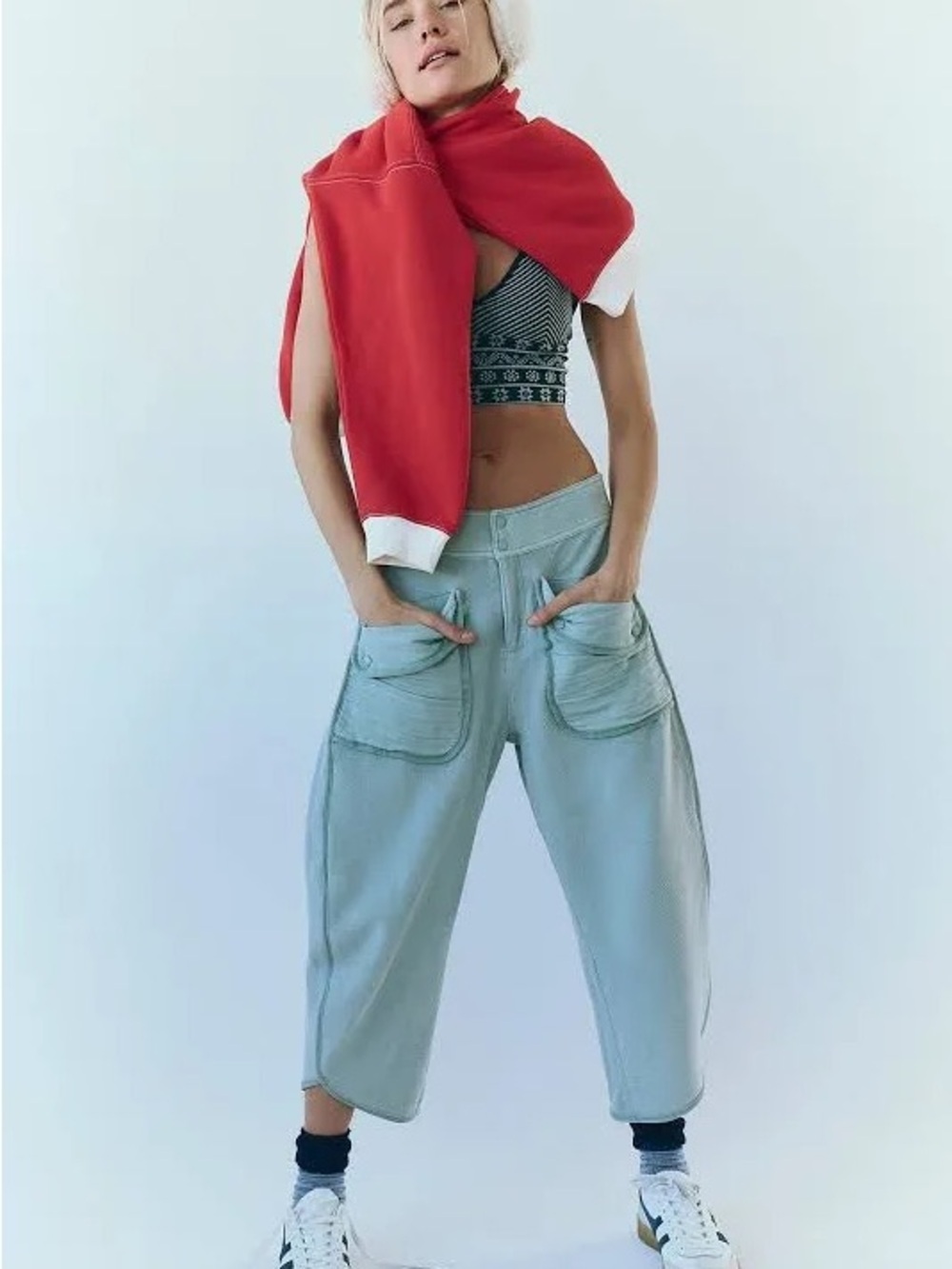 Free People Movement Timco Pants Spanish Moss Size Medium Like New